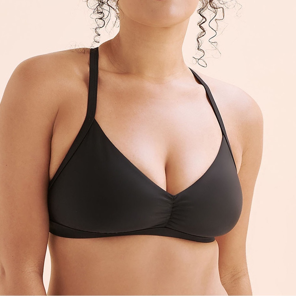 NWT DD Body Glove Smoothies Drew Solid Black Bikini Top